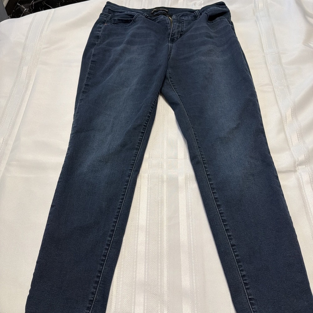 Royalty for Me Hyper Denim Skinny Jeans Dark Wash Blue Womens Size 14